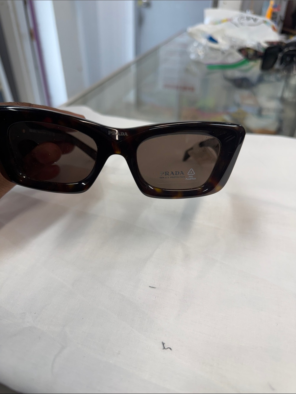 Prada Women’s Tortoiseshell Sunglasses with Brown Lenses